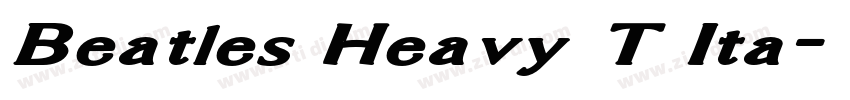Beatles Heavy T Ita字体转换